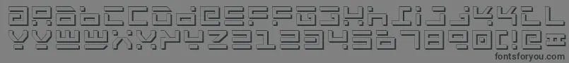 RocketTypeShadow Font – Black Fonts on Gray Background