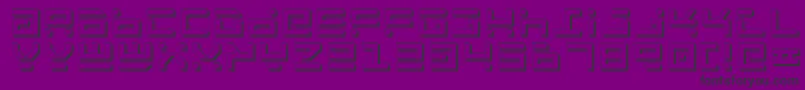 RocketTypeShadow Font – Black Fonts on Purple Background