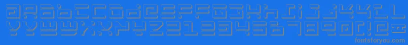 RocketTypeShadow Font – Gray Fonts on Blue Background
