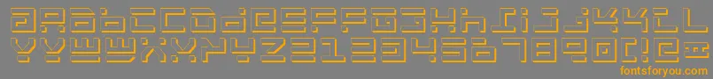 RocketTypeShadow Font – Orange Fonts on Gray Background