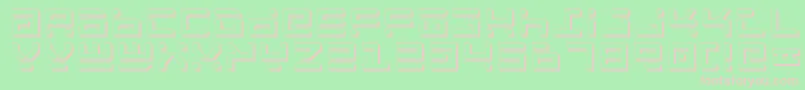 RocketTypeShadow Font – Pink Fonts on Green Background