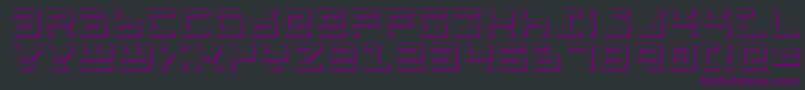 RocketTypeShadow Font – Purple Fonts on Black Background