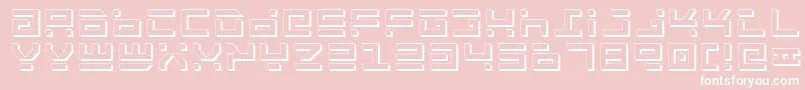 RocketTypeShadow Font – White Fonts on Pink Background