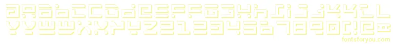 RocketTypeShadow Font – Yellow Fonts on White Background