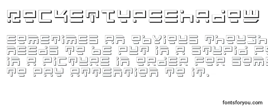 RocketTypeShadow Font