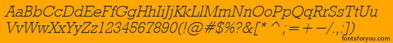 Rdo ffy Font – Black Fonts on Orange Background