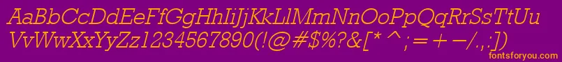 Rdo ffy Font – Orange Fonts on Purple Background