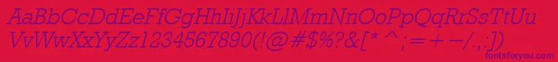 Rdo ffy Font – Purple Fonts on Red Background