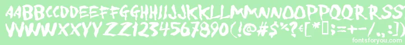 Toforgiv Font – White Fonts on Green Background