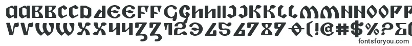 フォントPiperPieBoldExpanded – 古代の文字