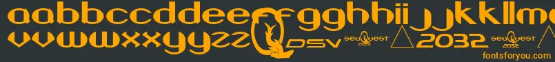 BeneathTheSurface Font – Orange Fonts on Black Background