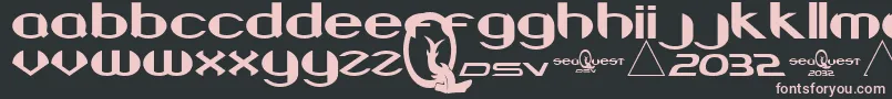 fuente BeneathTheSurface – Fuentes Rosadas Sobre Fondo Negro