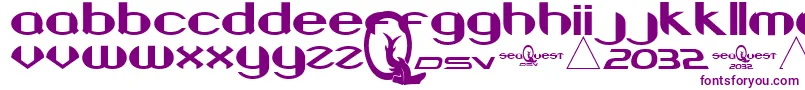 BeneathTheSurface-fontti – violetit fontit
