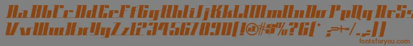 Spacecadetnf Font – Brown Fonts on Gray Background