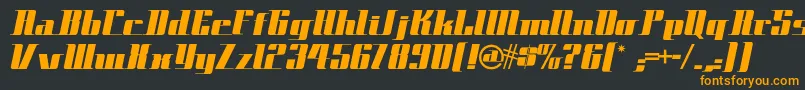 Spacecadetnf Font – Orange Fonts on Black Background