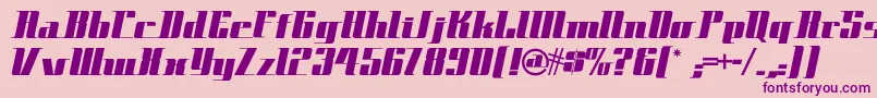 Spacecadetnf Font – Purple Fonts on Pink Background