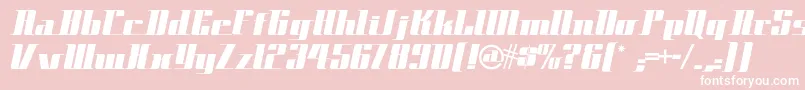 Spacecadetnf Font – White Fonts on Pink Background