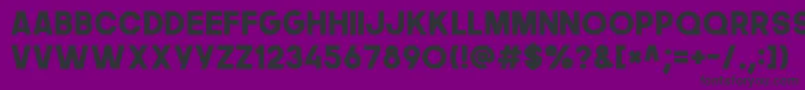 Czcionka Thenextfont – czarne czcionki na fioletowym tle