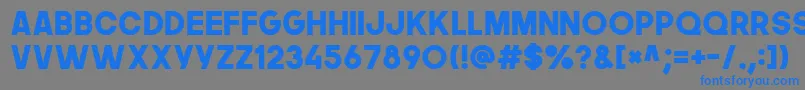 フォントThenextfont – 灰色の背景に青い文字