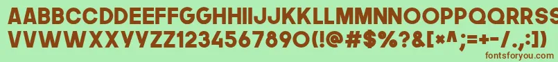 Thenextfont Font – Brown Fonts on Green Background