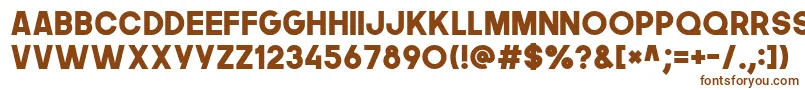 Thenextfont-fontti – ruskeat fontit valkoisella taustalla