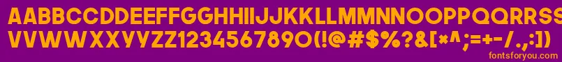 Thenextfont Font – Orange Fonts on Purple Background