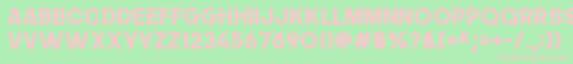Thenextfont Font – Pink Fonts on Green Background