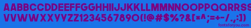 Thenextfont Font – Purple Fonts on Blue Background