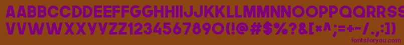 Thenextfont Font – Purple Fonts on Brown Background