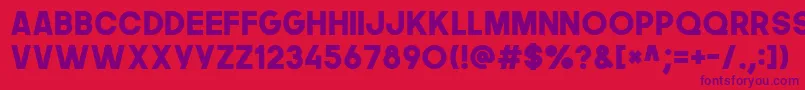 Thenextfont Font – Purple Fonts on Red Background