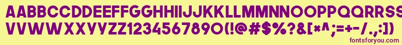 More about Thenextfont Font Thenextfont Font – Purple Fonts on Yellow Background