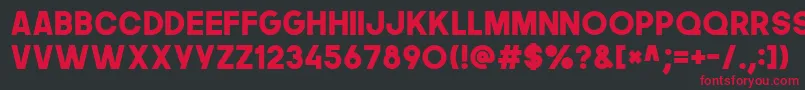 Thenextfont Font – Red Fonts on Black Background