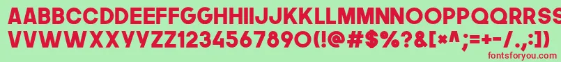 Thenextfont Font – Red Fonts on Green Background