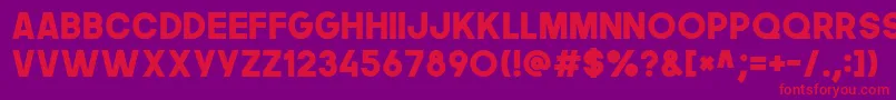 fuente Thenextfont – Fuentes Rojas Sobre Fondo Morado