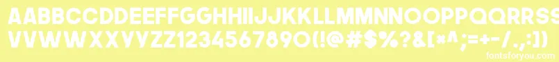 Thenextfont Font – White Fonts on Yellow Background