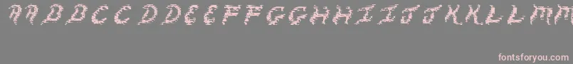 WalkOfLifeJv Font – Pink Fonts on Gray Background