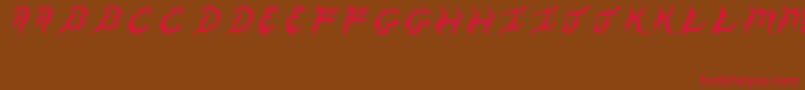 WalkOfLifeJv Font – Red Fonts on Brown Background