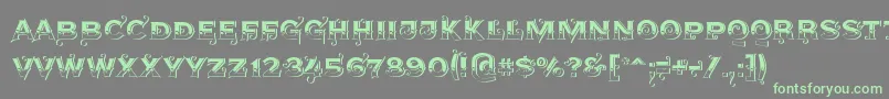 Agreloys1 Font – Green Fonts on Gray Background