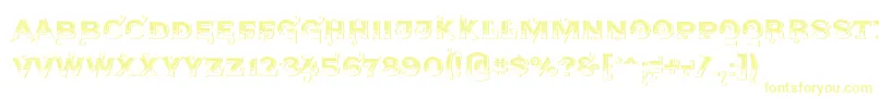 Agreloys1 Font – Yellow Fonts on White Background