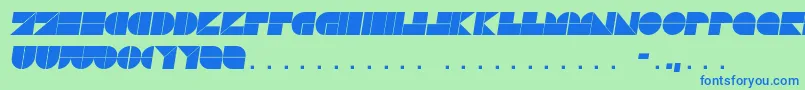 fuente DrebiekExpandedItalic – Fuentes Azules Sobre Fondo Verde