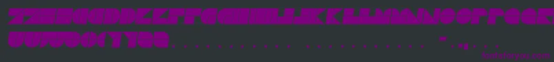 Więcej informacji o czcionce DrebiekExpandedItalic Czcionka DrebiekExpandedItalic – fioletowe czcionki na czarnym tle