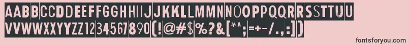 HumanErrorDark Font – Black Fonts on Pink Background