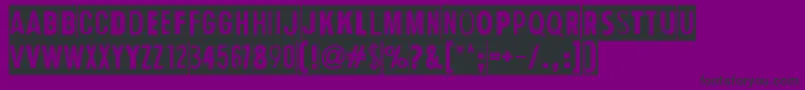 HumanErrorDark Font – Black Fonts on Purple Background