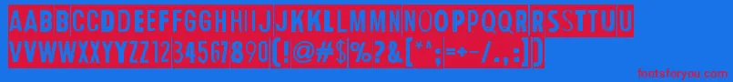 HumanErrorDark Font – Red Fonts on Blue Background