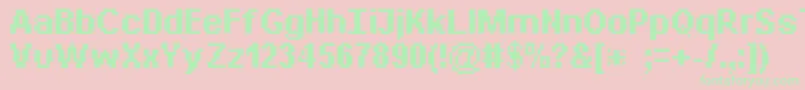 Bitdaylong11srb Font – Green Fonts on Pink Background