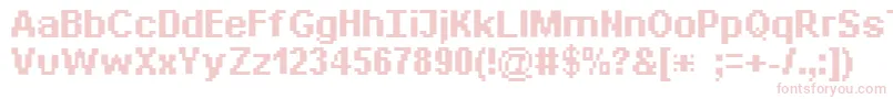 Bitdaylong11srb Font – Pink Fonts on White Background