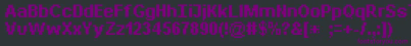Bitdaylong11srb Font – Purple Fonts on Black Background
