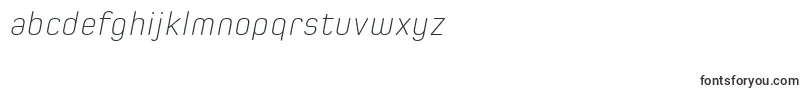 SpoonExtraLightItalic-Schriftart – Alphabetische Schriften