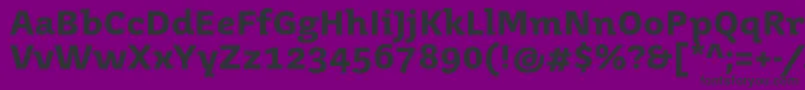 JuvenistextBold Font – Black Fonts on Purple Background