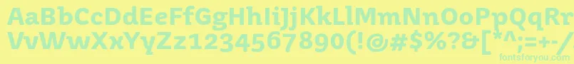 En savoir plus sur la police JuvenistextBold Police JuvenistextBold – polices vertes sur fond jaune